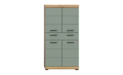 Midischrank SCHLOONSEE, Breite 74cm, 4 Türen, 1 Schubkasten, 4 Fächer, MDF-Front in verschiedenen Farben erhältlich, Badmöbel, Badschrank, Schrank, Bad Schloonsee