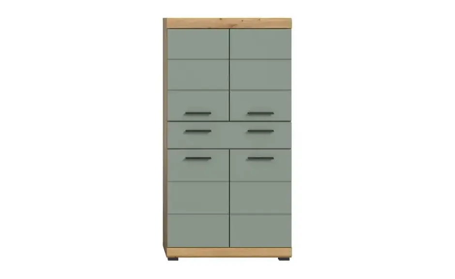 Midischrank SCHLOONSEE, Breite 74cm, 4 Türen, 1 Schubkasten, 4 Fächer, MDF-Front in verschiedenen Farben erhältlich, Badmöbel, Badschrank, Schrank, Bad Schloonsee