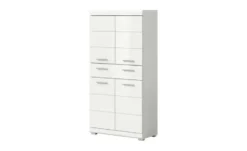 Midischrank SCHLOONSEE, Breite 74cm, 4 Türen, 1 Schubkasten, 4 Fächer, MDF-Front in verschiedenen Farben erhältlich, Badmöbel, Badschrank, Schrank, Bad Schloonsee