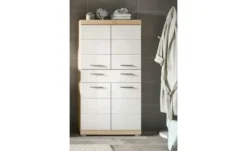 Midischrank SCHLOONSEE, Breite 74cm, 4 Türen, 1 Schubkasten, 4 Fächer, MDF-Front in verschiedenen Farben erhältlich, Badmöbel, Badschrank, Schrank, Bad Schloonsee
