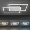Paul Neuhaus LED-Deckenleuchte, Nickel-matt, mit Sternenhimmel