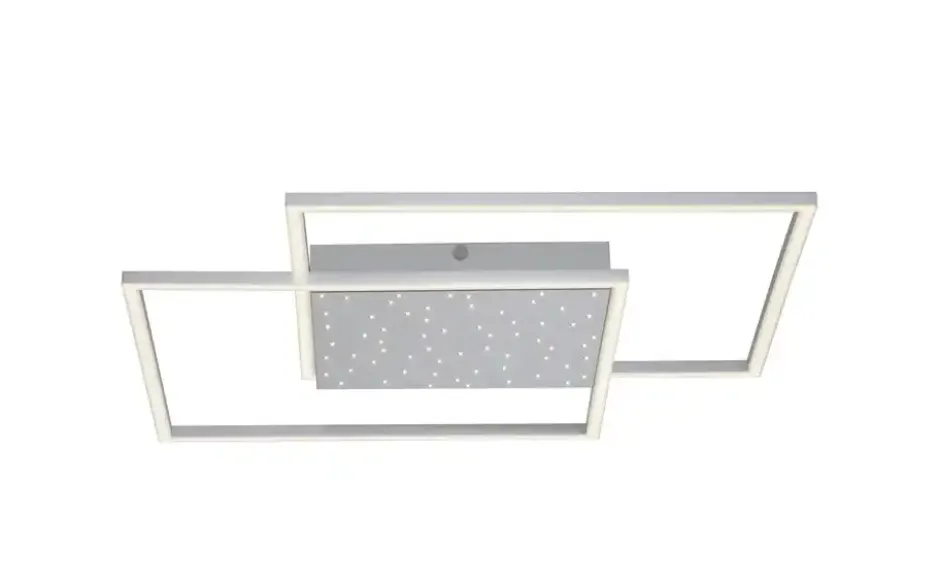 Paul Neuhaus LED-Deckenleuchte, Nickel-matt, mit Sternenhimmel