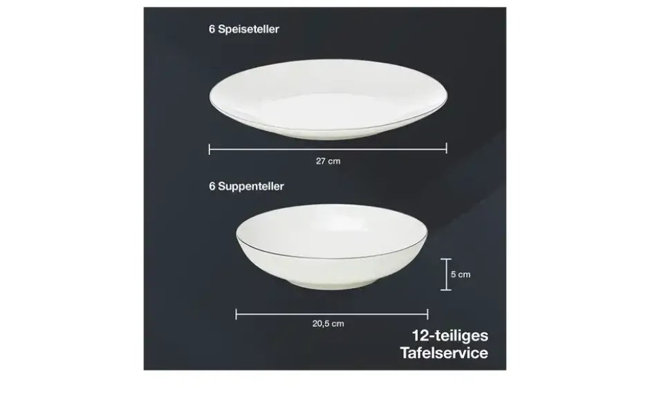 Peill+Putzler Tafelservice, 12-teilig Bologna