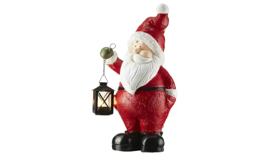 Santa Figur mit Laterne