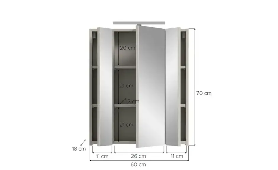 Spiegelschrank mit Beleuchtung