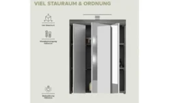 Spiegelschrank SCHLOONSEE, Breite 60cm, inkl. Beleuchtung, 3 Spiegeltüren, 9 Fächer in verschiedenen Farben erhältlich, Badmöbel, Spiegel, Badschrank, Bad Schloonsee