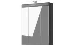 Spiegelschrank SCHLOONSEE, Breite 60cm, inkl. Beleuchtung, 3 Spiegeltüren, 9 Fächer in verschiedenen Farben erhältlich, Badmöbel, Spiegel, Badschrank, Bad Schloonsee