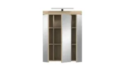 Spiegelschrank SCHLOONSEE, Breite 60cm, inkl. Beleuchtung, 3 Spiegeltüren, 9 Fächer in verschiedenen Farben erhältlich, Badmöbel, Spiegel, Badschrank, Bad Schloonsee