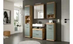 Spiegelschrank SCHLOONSEE, Breite 60cm, inkl. Beleuchtung, 3 Spiegeltüren, 9 Fächer in verschiedenen Farben erhältlich, Badmöbel, Spiegel, Badschrank, Bad Schloonsee