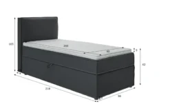 S-STYLE Boxbett .css-bauhey::before{content:'- ';}.css-bauhey::after{content:'- ';}mit Stauraum und Topper, H3 Uma