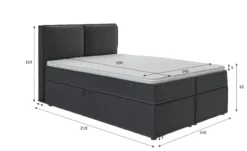 S-STYLE Boxbett .css-bauhey::before{content:'- ';}.css-bauhey::after{content:'- ';}mit Stauraum und Topper, H3 Uma