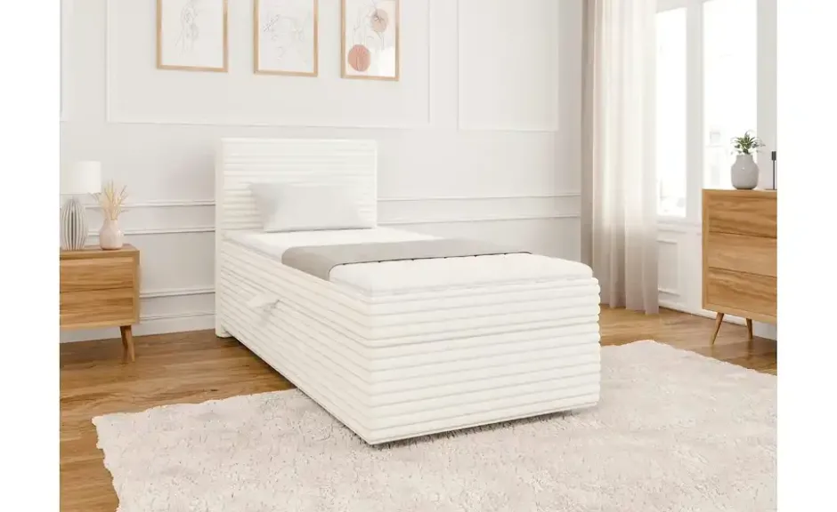 S-STYLE Boxbett .css-bauhey::before{content:'- ';}.css-bauhey::after{content:'- ';}Cord, mit Stauraum und Topper, H3 Neo