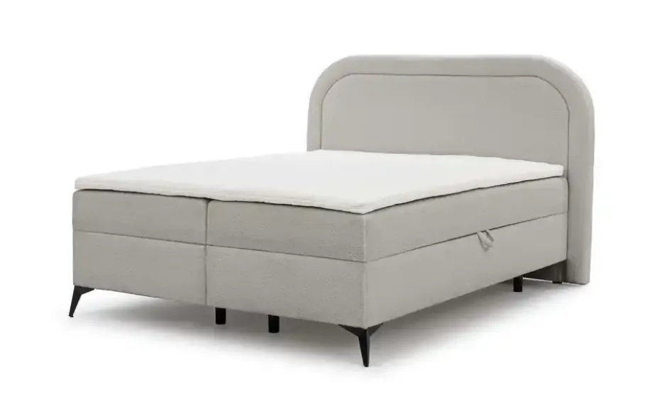 S-STYLE Boxbett .css-bauhey::before{content:'- ';}.css-bauhey::after{content:'- ';}mit Bettkasten, Bouclé-Stoff Sonna