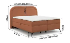 S-STYLE Boxbett .css-bauhey::before{content:'- ';}.css-bauhey::after{content:'- ';}mit Bettkasten, Bouclé-Stoff Sonna