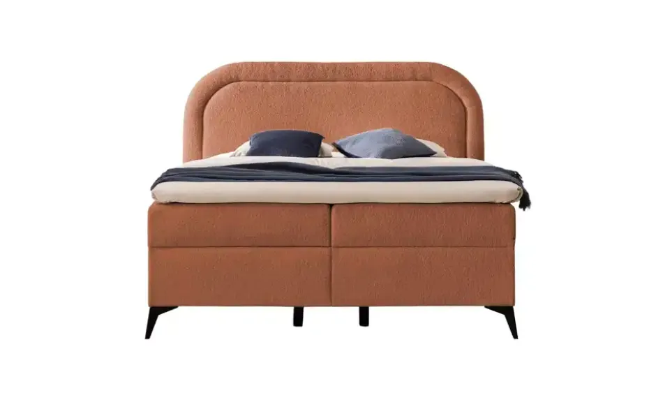 S-STYLE Boxbett .css-bauhey::before{content:'- ';}.css-bauhey::after{content:'- ';}mit Bettkasten, Bouclé-Stoff Sonna