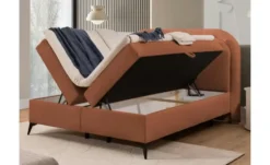S-STYLE Boxbett .css-bauhey::before{content:'- ';}.css-bauhey::after{content:'- ';}mit Bettkasten, Bouclé-Stoff Sonna