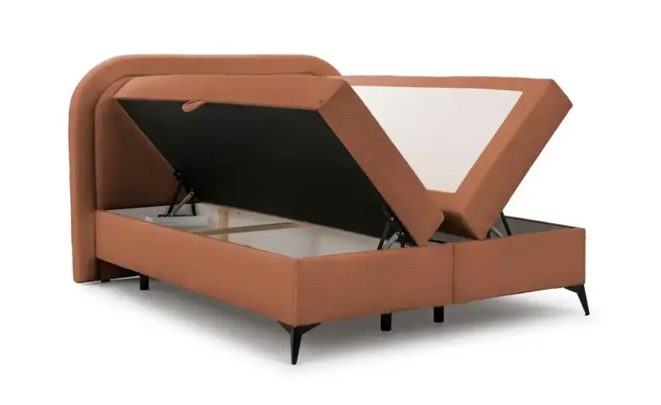 S-STYLE Boxbett .css-bauhey::before{content:'- ';}.css-bauhey::after{content:'- ';}mit Bettkasten, Bouclé-Stoff Sonna