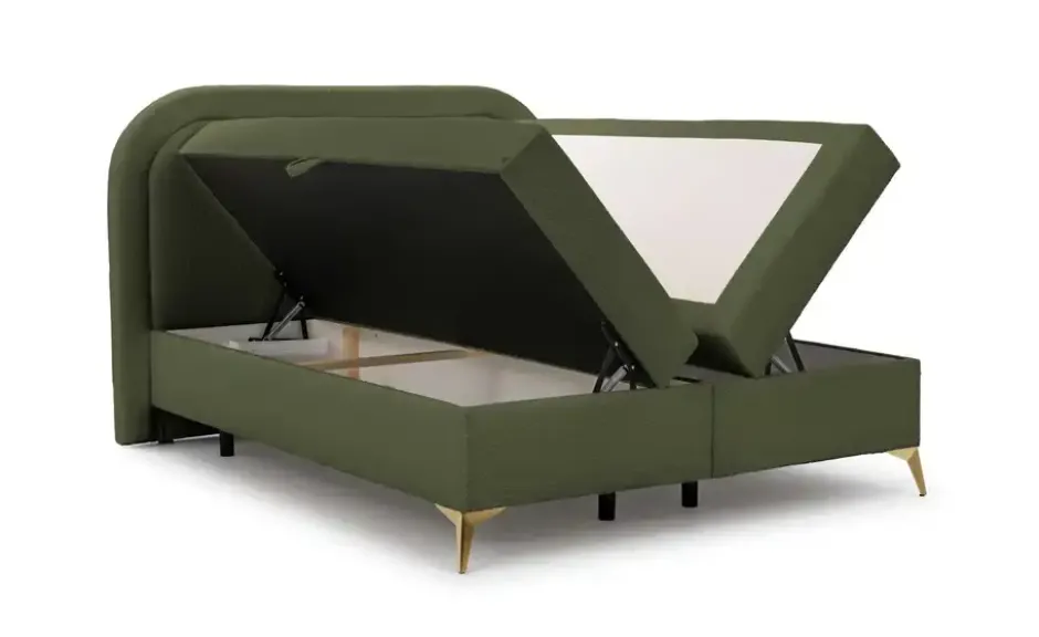 S-STYLE Boxbett .css-bauhey::before{content:'- ';}.css-bauhey::after{content:'- ';}mit Bettkasten, Bouclé-Stoff Sonna