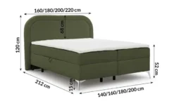 S-STYLE Boxbett .css-bauhey::before{content:'- ';}.css-bauhey::after{content:'- ';}mit Bettkasten, Bouclé-Stoff Sonna