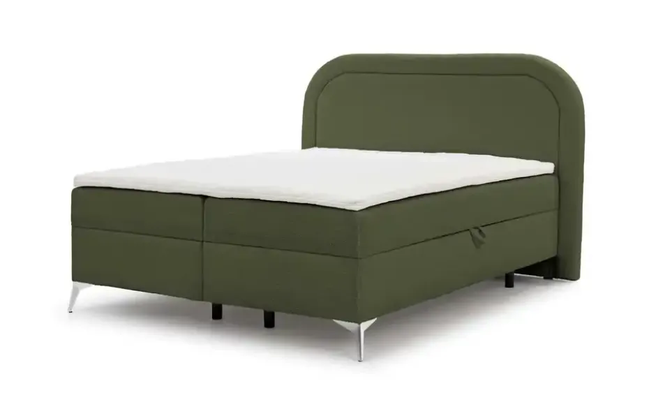 S-STYLE Boxbett .css-bauhey::before{content:'- ';}.css-bauhey::after{content:'- ';}mit Bettkasten, Bouclé-Stoff Sonna