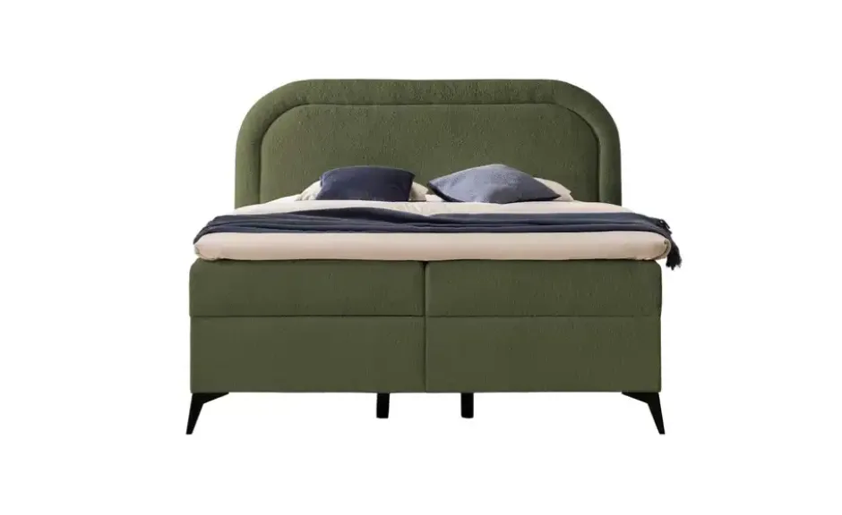 S-STYLE Boxbett .css-bauhey::before{content:'- ';}.css-bauhey::after{content:'- ';}mit Bettkasten, Bouclé-Stoff Sonna