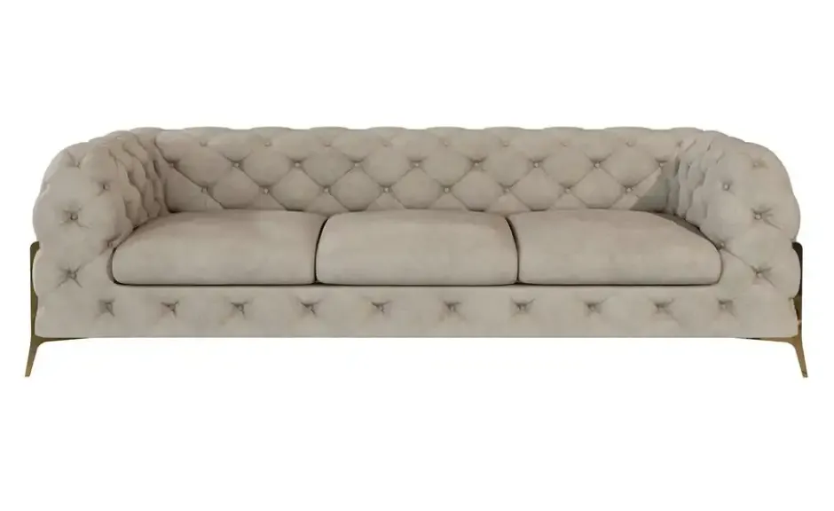 S-STYLE Chesterfield Einzelsofa Natalie