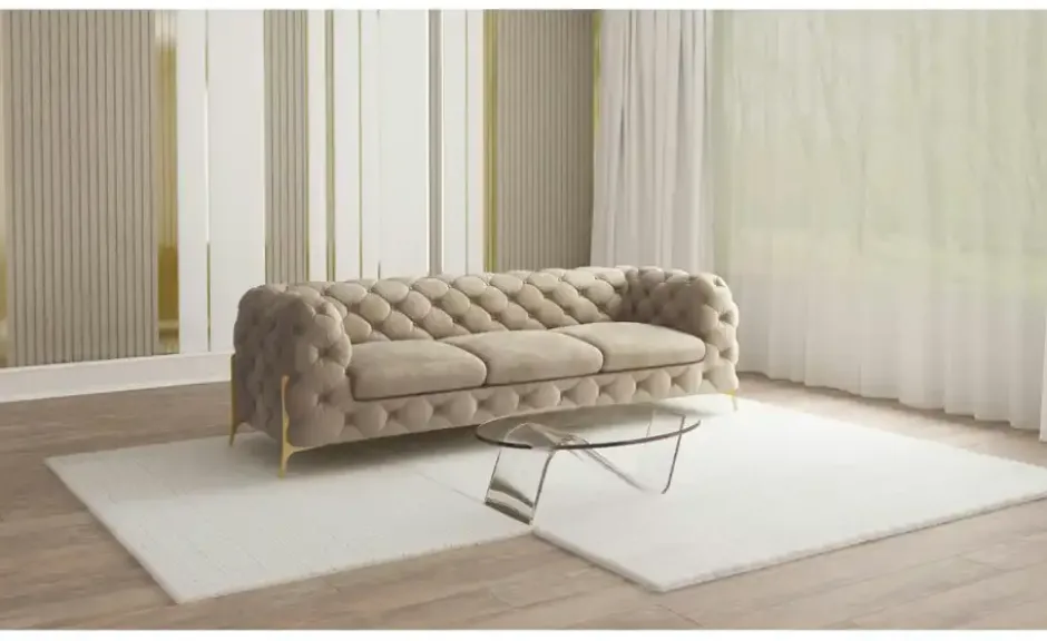 S-STYLE Chesterfield Einzelsofa Natalie