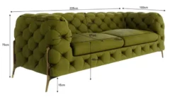 S-STYLE Chesterfield Einzelsofa Natalie