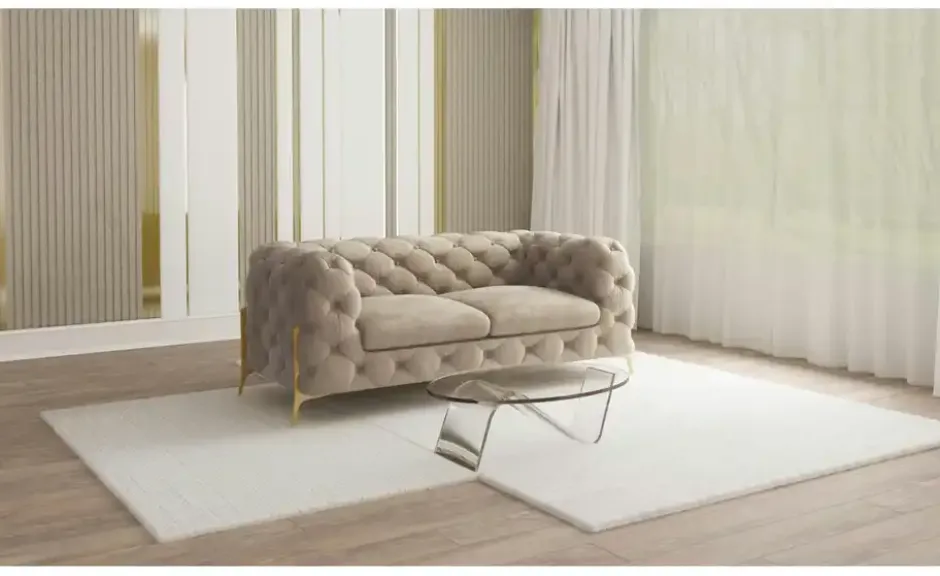 S-STYLE Chesterfield Einzelsofa Natalie