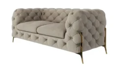 S-STYLE Chesterfield Einzelsofa Natalie