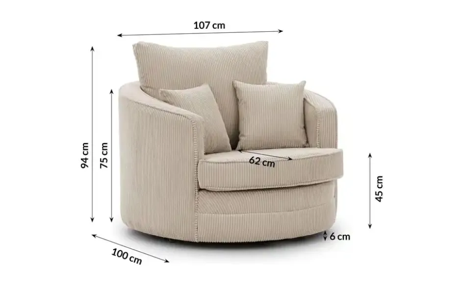 S-STYLE Drehsessel Ted