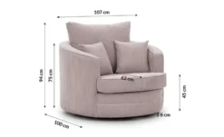 S-STYLE Drehsessel Ted
