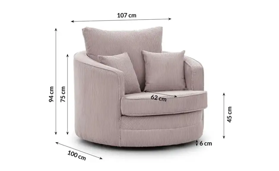 S-STYLE Drehsessel Ted