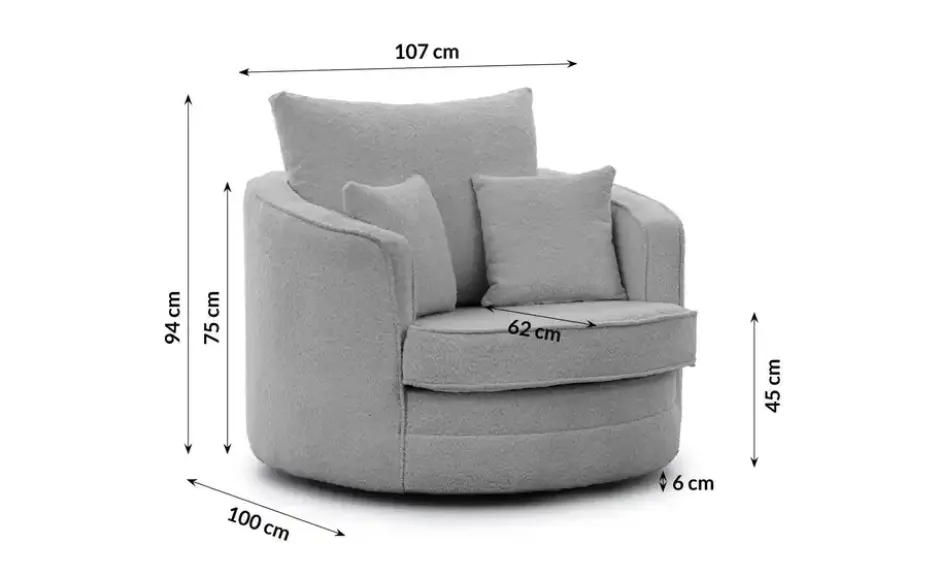 S-STYLE Drehsessel Ted