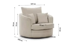 S-STYLE Drehsessel Ted