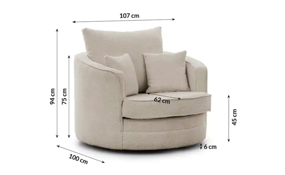S-STYLE Drehsessel Ted