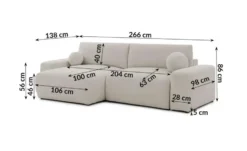 S-STYLE Ecksofa
