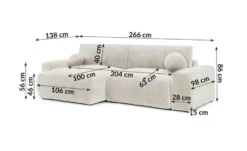 S-STYLE Ecksofa