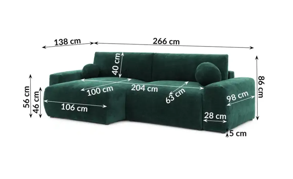 S-STYLE Ecksofa
