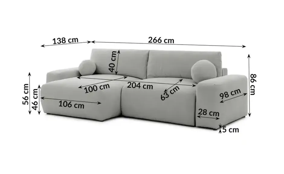 S-STYLE Ecksofa
