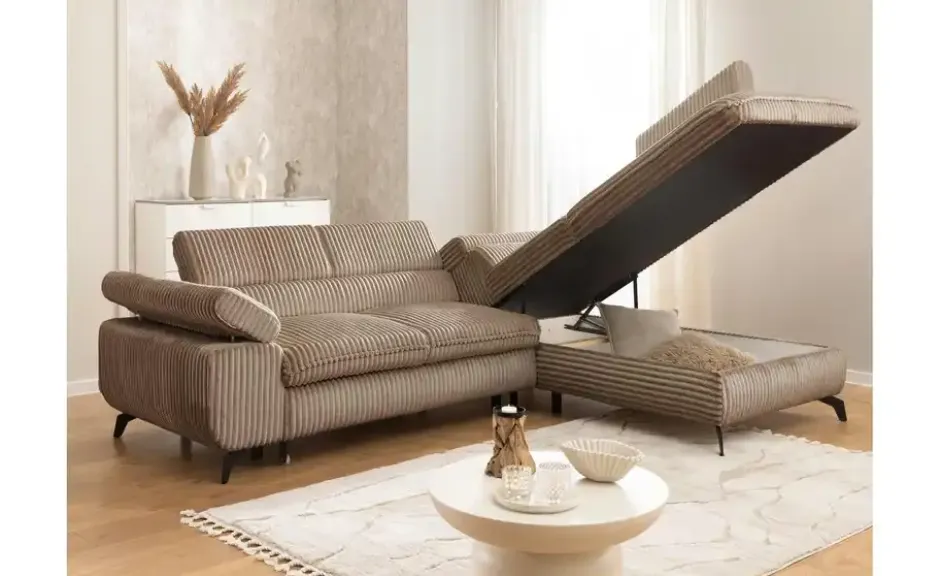 S-STYLE Ecksofa .css-bauhey::before{content:'- ';}.css-bauhey::after{content:'- ';}mit Schlaffunktion Bonnie