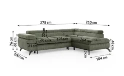 S-STYLE Ecksofa .css-bauhey::before{content:'- ';}.css-bauhey::after{content:'- ';}mit Schlaffunktion Bonnie