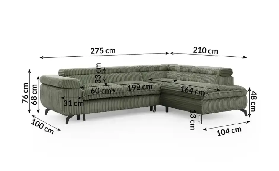 S-STYLE Ecksofa .css-bauhey::before{content:'- ';}.css-bauhey::after{content:'- ';}mit Schlaffunktion Bonnie