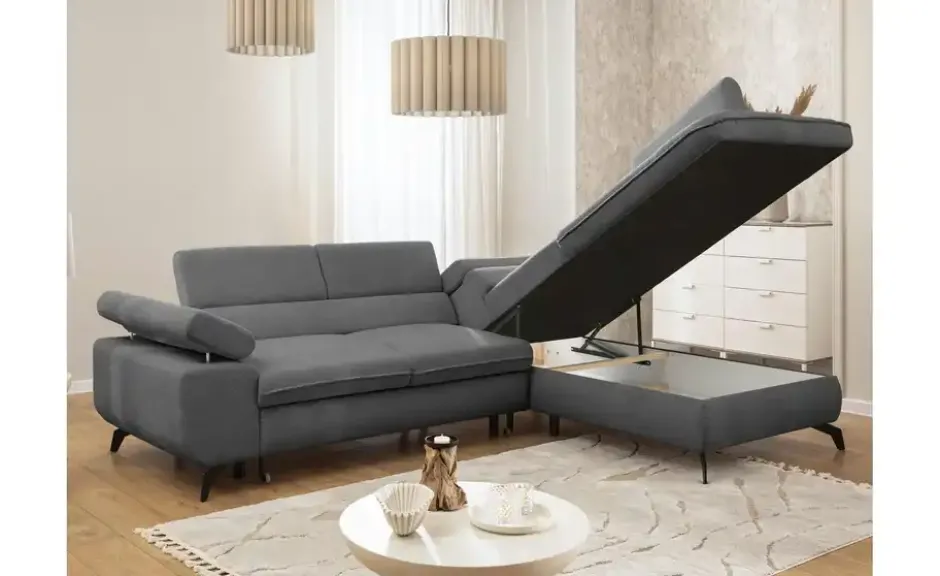 S-STYLE Ecksofa .css-bauhey::before{content:'- ';}.css-bauhey::after{content:'- ';}mit Schlaffunktion Bonnie