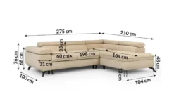 S-STYLE Ecksofa .css-bauhey::before{content:'- ';}.css-bauhey::after{content:'- ';}mit Schlaffunktion Bonnie