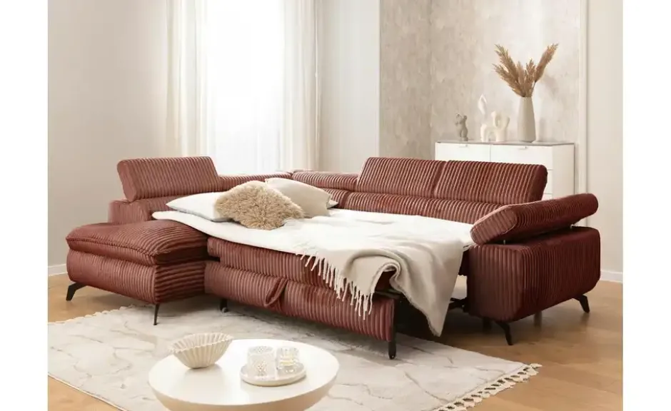 S-STYLE Ecksofa .css-bauhey::before{content:'- ';}.css-bauhey::after{content:'- ';}mit Schlaffunktion Bonnie