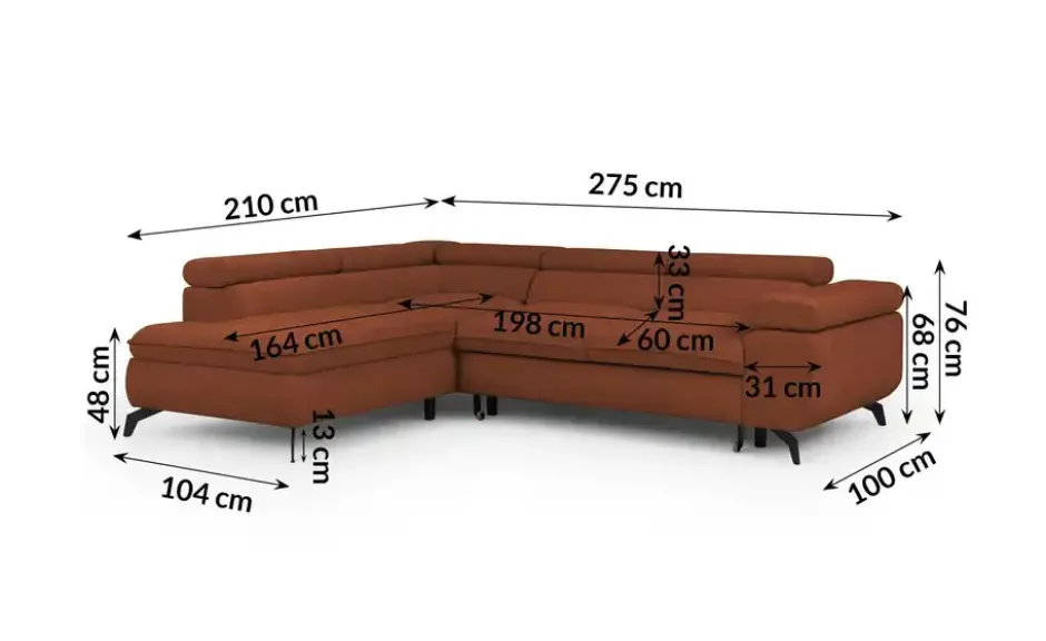 S-STYLE Ecksofa .css-bauhey::before{content:'- ';}.css-bauhey::after{content:'- ';}mit Schlaffunktion Bonnie
