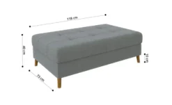 S-STYLE Ecksofa mit Hocker Lars