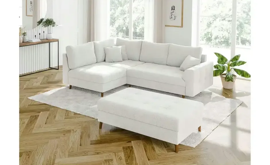 S-STYLE Ecksofa mit Hocker Lars
