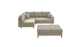 S-STYLE Ecksofa mit Hocker Lars